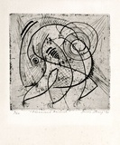 Artist: b'Sharp, James.' | Title: b'Ferocious animal' | Date: 1965 | Technique: b'etching and foul biting, printed in black ink, from one plate' | Copyright: b'\xc2\xa9 Estate of James Sharp'