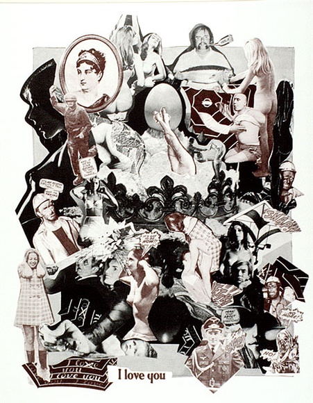 Artist: Brown, Mike. | Title: I love you. | Date: 1972 | Technique: photo-screenprint, printed in colour, from multiple stencils