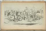 Artist: STRUTT, William | Title: Gold diggings of Victoria preparing to start. | Date: 1851 | Technique: engraving, printed in colour, from multipe copper plates