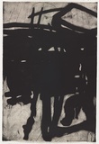 Artist: Tomescu, Aida. | Title: Seria Neagre I | Date: 1999 | Technique: etching, printed in black ink, from one plate | Copyright: © Aida Tomescu. Licensed by VISCOPY, Australia.