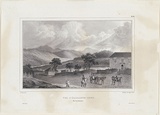 Title: Vue d'Elisabeth-town. Ile Van-Diemen. (View of Elizabeth Town, Van Diemens Land). | Date: c.1833 | Technique: lithograph, printed in black ink, from one stone