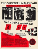Artist: EARTHWORKS POSTER COLLECTIVE | Title: 2nd video/ film Mayfair. | Date: 1978 | Technique: screenprint, printed in colour, from two stencils | Copyright: © Michael Callaghan