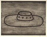 Artist: BOWEN, Dean | Title: U.F.O. | Date: 1992 | Technique: etching, printed in black ink, from one plate