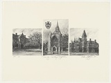 Artist: Zageris, Peter. | Title: Trinity college triptych | Date: 1989 | Technique: lithograph, printed in black ink, from one stone