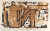 Artist: b'Fransella, Graham.' | Title: b'Reclining figure' | Date: 1996, August | Technique: b'lithograph, printed in colour, from two stones' | Copyright: b'Courtesy of the artist'