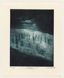Artist: Carstairs, Carol. | Title: Passing time II | Date: 1999, November | Technique: etching, aquatint, scraping and  burnishing, printed in blue ink, from one plate