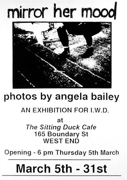 Artist: b'Baley, Angela.' | Title: b'Mirror Her Mood.' | Date: 1992, February | Technique: b'screenprint, printed in blackink, from one stencil'