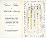 Title: Red Sea Meeting. Menu card for Orient Line RMS Orion. | Date: 1953 | Technique: letterpress, printed in colour | Copyright: © A.M. Annand