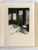 Artist: Arthur, Jay. | Title: The green chair. | Date: 1988, 15 November | Technique: photo-lithograph, printed in black