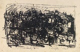 Artist: b'Halpern, Stacha.' | Title: b'not titled [Paris scene]' | Date: 1965 | Technique: b'lithograph, printed in black ink, from one stone [or plate]'