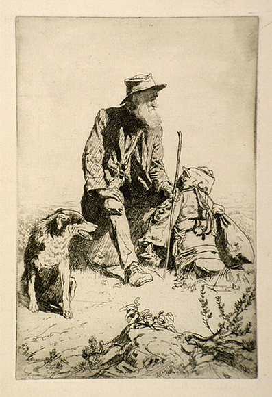 Artist: b'LINDSAY, Lionel' | Title: b'The Summit' | Date: c.1925 | Technique: b'etching, printed in black ink, from one plate' | Copyright: b'Courtesy of the National Library of Australia'