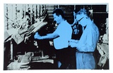 Artist: RUSSO, Frances | Title: My father working | Date: 1985 | Technique: screenprint, printed in colour, from multiple stencils