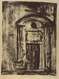 Artist: NICOLSON, Noel | Title: Doorway montegufoni | Date: 1997, March | Technique: lithograph, printed in black ink from one stone