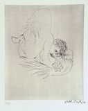 Artist: BOYD, Arthur | Title: Icarus falling. | Date: 1971 | Technique: etching