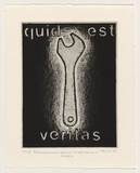 Artist: b'Harding, Richard.' | Title: b'(Re)construction for the metaphysically minded' | Date: 1999, November | Technique: b'etching and aquatint, printed in black ink, from one plate; penciled additions'