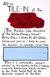 Artist: b'Bramley-Moore, Mostyn.' | Title: b'All-in Tile-in Zuzza Bwogga' | Technique: b'screenprint, printed in colour, from multiple stencils'