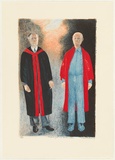 Artist: b'Robinson, William.' | Title: b'Professor John and Brother William' | Date: 2004 | Technique: b'lithograph, printed in colour, from multiple stones'