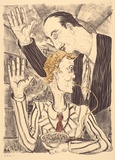 Artist: b'Hay, Bill.' | Title: b'Looby goes to Italy' | Date: 1989, June-August | Technique: b'lithograph, printed in black ink, from one stone; hand-coloured'