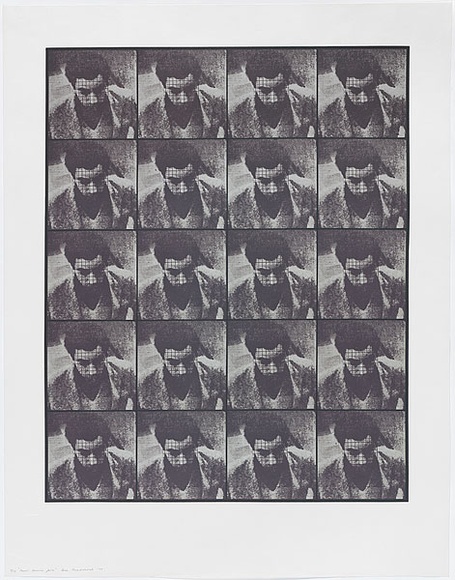 Artist: b'MADDOCK, Bea' | Title: b'Four times five.' | Date: 1970, November | Technique: b'photo-screenprint, printed in colour, from three stencils'