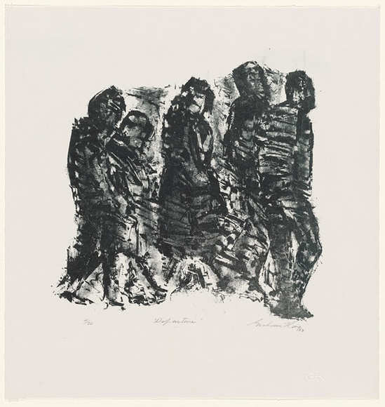 Artist: b'KING, Grahame' | Title: b'Departure' | Date: 1968 | Technique: b'lithograph, printed in colour, from one stone [or plate]'