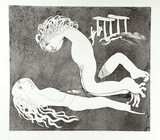 Artist: b'BOYD, Arthur' | Title: b'Myrrhine and Kinesias. Variant of no. 16.' | Date: (1970) | Technique: b'etching and aquatint, printed in black ink, from one plate' | Copyright: b'Reproduced with permission of Bundanon Trust'