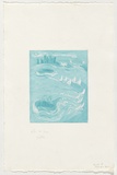 Artist: Rambeau, Marc. | Title: Sydney Harbour | Date: 1993, April | Technique: etching and aquatint, printed in light blue ink, from one plate