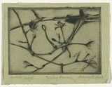 Artist: b'Cilento, Margaret.' | Title: b'Spring branch.' | Date: c.1950 | Technique: b'etching, drypoint, printed in black ink, from one  plate'