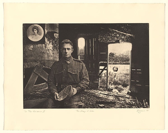 Artist: b'EWINS, Rod' | Title: b'The Way It Was (The Residence III).' | Date: 1983, March-April | Technique: b'photo-etching and aquatint, printed in black ink, from one plate'