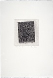 Artist: b'Partos, Paul.' | Title: b'Untitled G' | Date: 1986, March-April | Technique: b'etching and drypoint, printed in black ink with plate-tone, from one plate'