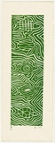 Artist: b'Clarmont, Sammy.' | Title: b'Turtles swimming' | Date: 1997, November | Technique: b'linocut, printed in green ink, from one block'