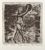 Artist: b'Anceschi, Eros.' | Title: b'bather - Piazza Armerina.' | Date: 1988 | Technique: b'etching and aquatint, printed in black ink from copper plate'