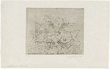 Artist: b'WALKER, Murray' | Title: b'Kallista landscape in June 1964.' | Date: 1964 | Technique: b'etching and aquatint, printed in black ink, from one plate'