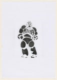 Artist: HAHA, | Title: Robot I. | Date: 2004 | Technique: stencil, printed in black ink, from one stencil