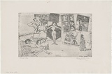 Artist: WALKER, Murray | Title: Silver dollar hotel. | Date: 1974 | Technique: etching, printed in black ink, from one plate