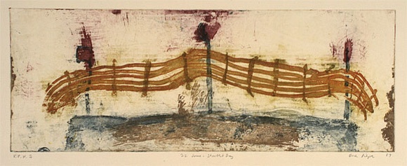 Artist: b'Pieper, Brian.' | Title: b'22 June - shortest day' | Date: 1987 | Technique: b'etching, printed in colour, from multiple plates' | Copyright: b'\xc2\xa9 Brian Pieper'