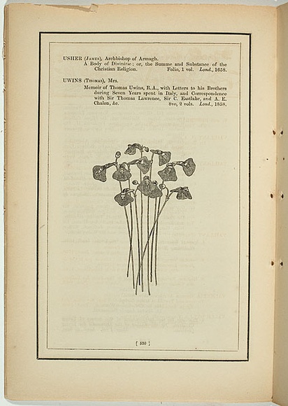 Title: b'not titled [utlicularia speciosa].' | Date: 1861 | Technique: b'woodengraving, printed in black ink, from one block'