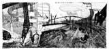 Artist: b'Rooney, Elizabeth.' | Title: b'Bridgehead revisited' | Date: 1986 | Technique: b'etching, aquatint and roulette printed in black ink, from one  plate'