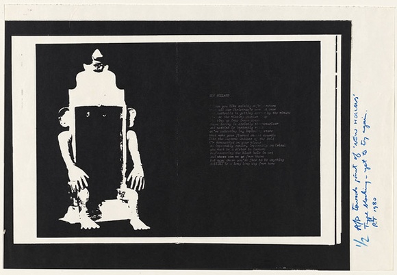 Artist: b'TIPPING, Richard' | Title: b'New Holland, Failed print.' | Date: 1980