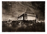 Artist: Baldwinson, Arthur. | Title: Dawn Service, Shrine of Remembrance, Melbourne. | Date: 1930 | Technique: etching and aquatint, printed in black ink with plate-tone, from one copper plate
