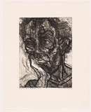 Artist: Fairbairn, David. | Title: Auto portrait 17 | Date: 2005 | Technique: etching and aquatint, printed in black ink, from one plate