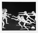 Artist: BOYD, Arthur | Title: Lysistrata: Earth is delighted now,.... | Date: (1970) | Technique: etching and aquatint, printed in black ink, from one plate