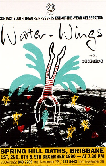 Artist: b'ACCESS 3' | Title: b'Water wings.' | Date: 1990 | Technique: b'screenprint, printed in colour, from multiple stencils'