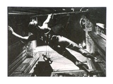 Artist: b'STELARC' | Title: b'Up/ down: event for shaft suspension performed at Hardware Street Studio, Melbourne 17 August, 1980.' | Date: 1980 | Technique: b'offset-lithograph on rubber stamps on collage on typscript' | Copyright: b'Courtesy the artist, Stelarc and Sherman Galleries, Sydney'