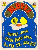 Artist: b'Fane, Mike.' | Title: b'Blerta, Super Show, Glebe Town Hall' | Date: 1973 | Technique: b'screenprint, printed in colour, from four stencils'