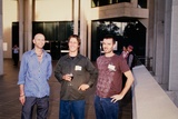 Artist: b'Butler, Roger' | Title: b'Andrew Mac, James Dodd and Din Heagney, speakers at the 5th Australian Print Symposium, National Gallery of Australia, Canberra, 2004.' | Date: 2004