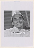 Artist: b'Azlan.' | Title: b'You need Amrozi.' | Date: 2003 | Technique: b'laser printed  in black ink'