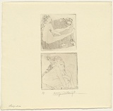 Artist: b'WALKER, Murray' | Title: b'Cleopatra' | Date: 1973 | Technique: b'etching, printed in black ink, from two plates'