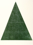 Artist: LOANE, John | Title: Not titled (Abstract triangle) | Date: 1976 | Technique: etching and relief, printed in colour, from one plate | Copyright: This work appears on the screen courtesy of the artist