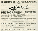 Title: George & Walton photographic artists.
