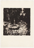 Artist: b'Headlam, Kristin.' | Title: bVerdi's garden II | Date: 1993 | Technique: b'etching, printed in brown ink, from one copper plate'